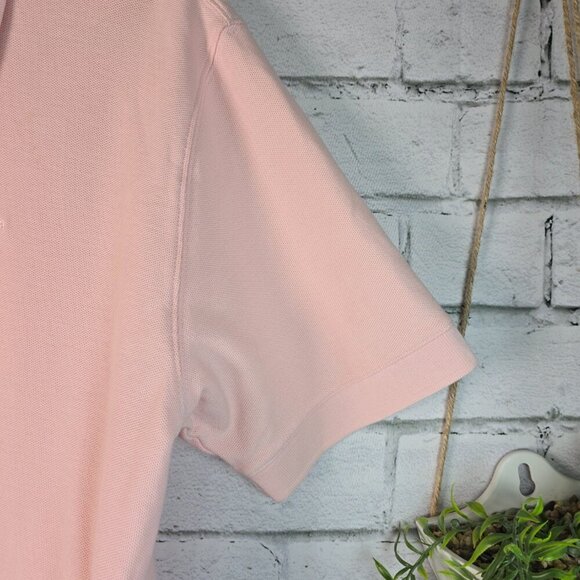 PATAGONIA MENS POLO SHIRT SHORT SLEEVE ORGANIC COTTON PINK SIZE MED - Picture 4 of 7